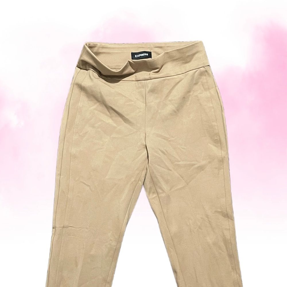 Skinny Nude/Beige colored Dress Pants - Express
